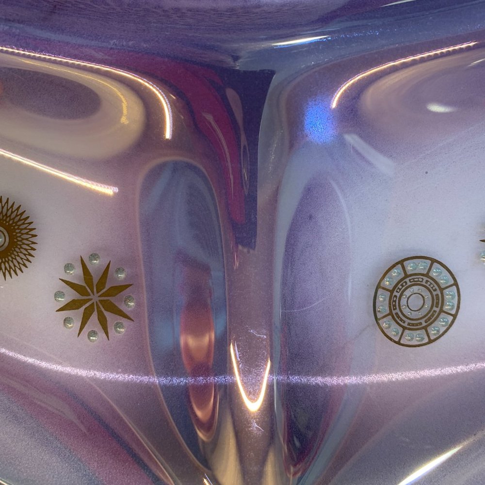 -Spectacular MCM Dorothy Thorpe Glama Atomic Starburst Platter -MCM Space Luxe - Picture 9 of 15